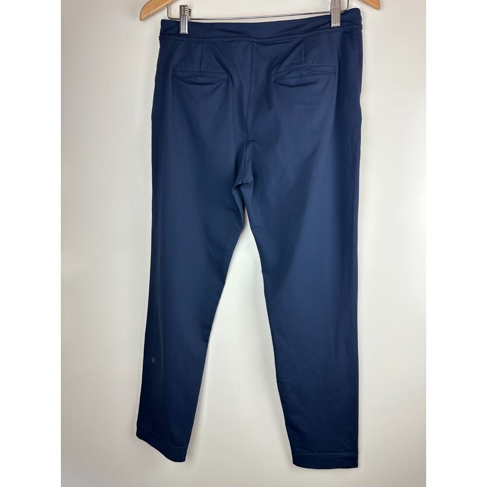 Lululemon Trouser Pants Navy Blue Drawstring Elastic Waist Back Pockets Size 6 - Picture 8 of 9
